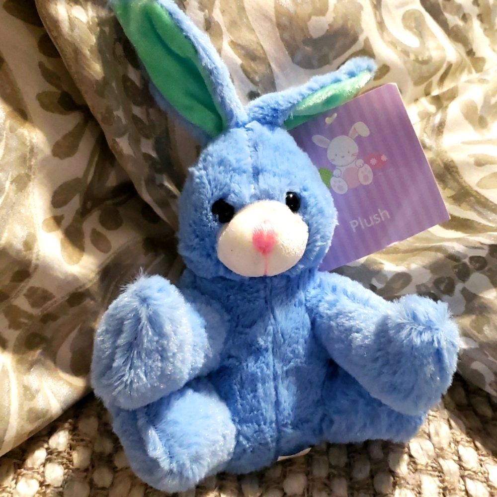 Blue Bunny Plush Stuffed Animal Small